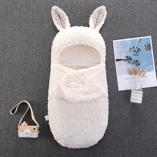 Super Soft Baby Sleeping Bag Fluffy Fleece Newborn Blanket Swaddle Blankets, Unisex Baby Wrap For Newborn Baby Boys Girls With Head-Protecting & Head-Supporting Function, Wearable Swaddle Sleep Sack $57.19 Dana Fashion Color: Blue Size: 3M Baby Clothing E