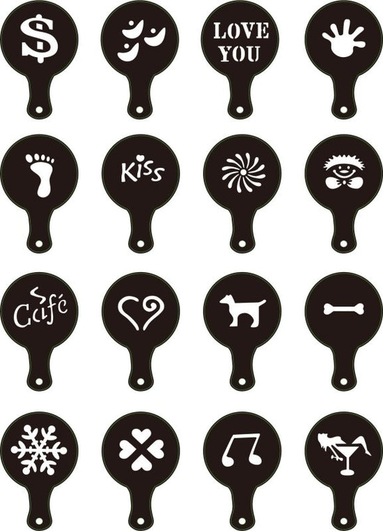 Supporting Appliances Fancy Coffee Coffee Appliances $9.50 Dana Fashion Color: Photo Color Dana's Kitchen Product information: Product Category: Coffee Spray Mold Shape: round Material: Food grade plastic Packing specification: 16P/set Packaging Informati