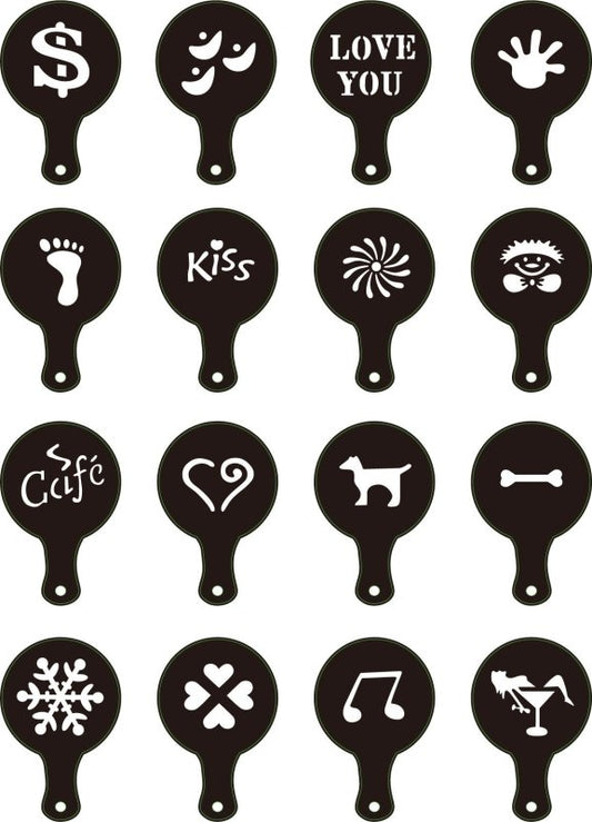 Supporting Appliances Fancy Coffee Coffee Appliances $9.50 Dana Fashion Color: Photo Color Dana's Kitchen Product information: Product Category: Coffee Spray Mold Shape: round Material: Food grade plastic Packing specification: 16P/set Packaging Informati
