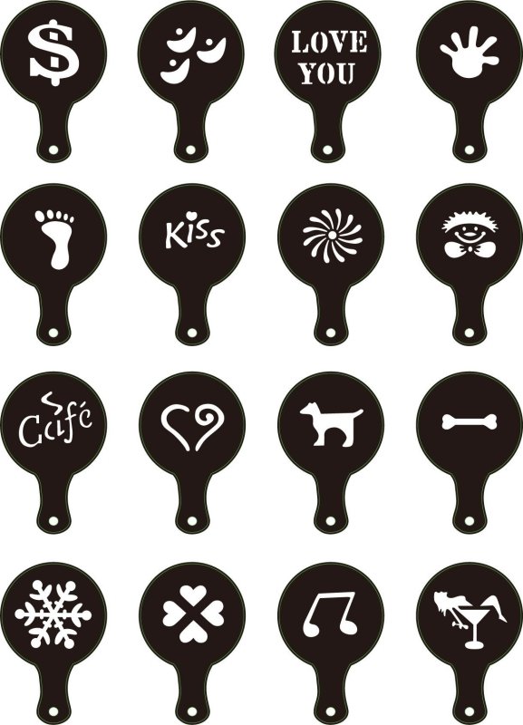 Supporting Appliances Fancy Coffee Coffee Appliances $9.50 Dana Fashion Color: Photo Color Dana's Kitchen Product information: Product Category: Coffee Spray Mold Shape: round Material: Food grade plastic Packing specification: 16P/set Packaging Informati