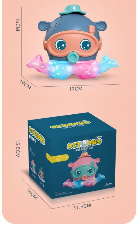 Suspended Blowing Ball Octopus Parent-Child Electric Toy $46.10 Dana Fashion Color: Blue Toys & Hobbies Product information: Product name: cute fun blowing ball octopus Material: plastic and electronic components Specifications: 19X16X19cm Packing size: 1