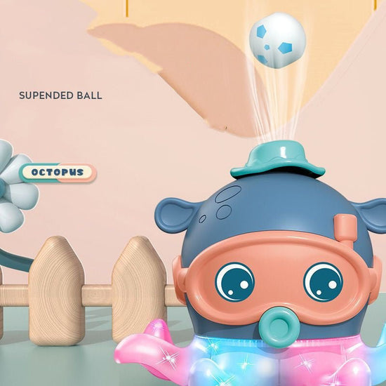 Suspended Blowing Ball Octopus Parent-Child Electric Toy $46.10 Dana Fashion Color: Blue Toys & Hobbies Product information: Product name: cute fun blowing ball octopus Material: plastic and electronic components Specifications: 19X16X19cm Packing size: 1