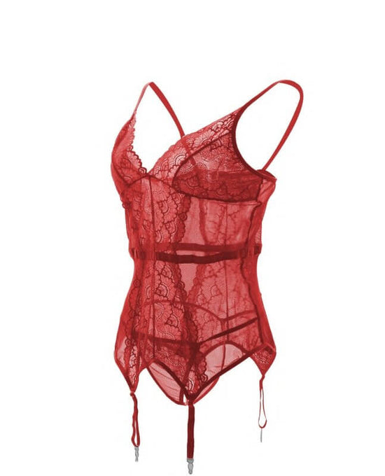 Suspender Underwear Lace Perspective Temptation Underwear With Garter Buckle $35.00 Dana Fashion Color: Black Size: L Women's clothing Specification: Fabric name: Lace Main fabric composition: Polyester fiber (polyester) The content of the main fabric ing