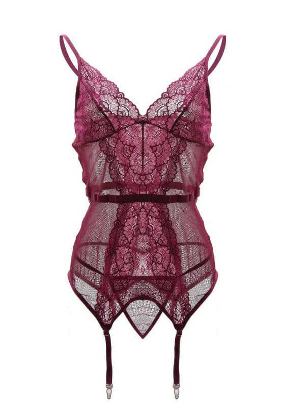 Suspender Underwear Lace Perspective Temptation Underwear With Garter Buckle $35.00 Dana Fashion Color: Purple Size: L Women's clothing Specification: Fabric name: Lace Main fabric composition: Polyester fiber (polyester) The content of the main fabric in