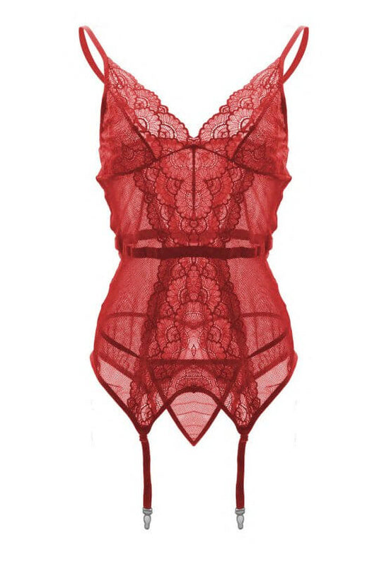 Suspender Underwear Lace Perspective Temptation Underwear With Garter Buckle $35.00 Dana Fashion Color: Red Size: L Women's clothing Specification: Fabric name: Lace Main fabric composition: Polyester fiber (polyester) The content of the main fabric ingre