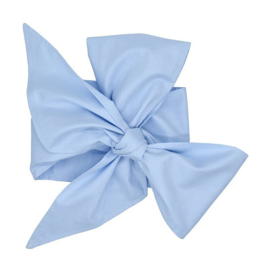 Swaddling cloth with cotton bow $14.29 Dana Fashion Color: Light Blue Baby Clothing Product category: scarf Fabric: pure cotton Specification: 184 * 14cm Style: bow tie
