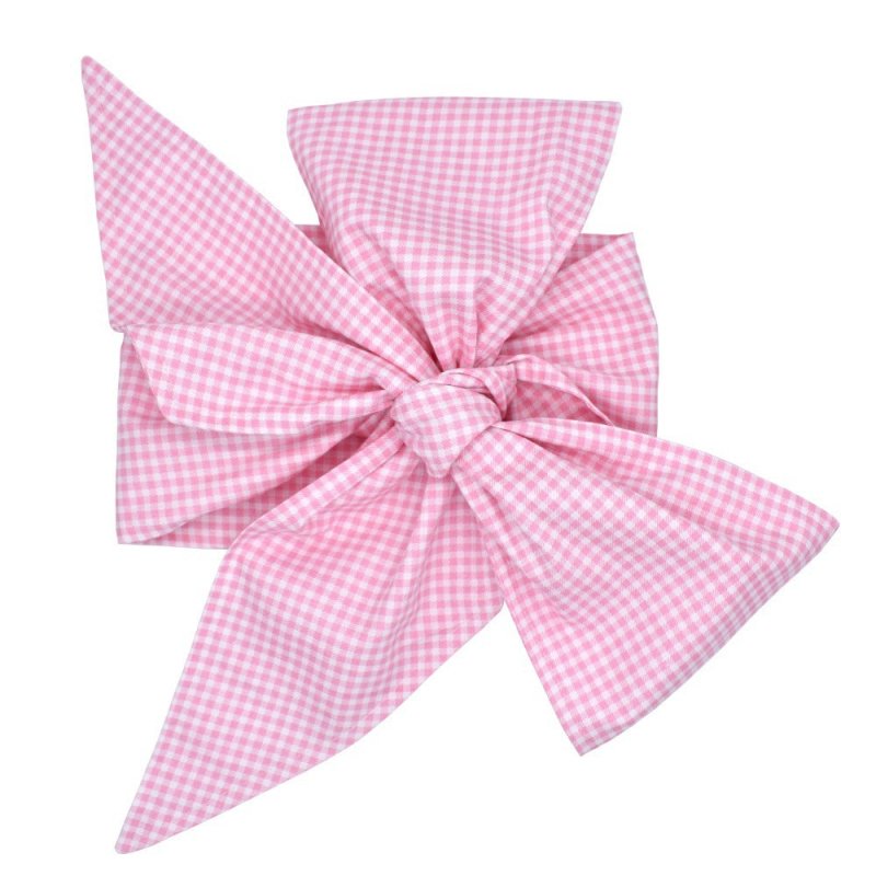 Swaddling cloth with cotton bow $14.29 Dana Fashion Color: Blue lattice Baby Clothing Product category: scarf Fabric: pure cotton Specification: 184 * 14cm Style: bow tie
