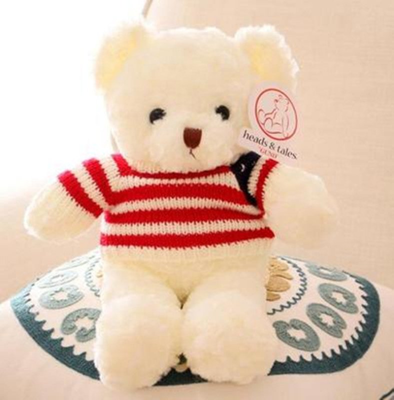 Sweater Teddy Bear Doll Hug Bear Wedding $17.24 Dana Fashion Color: White Size: 30cm Toys & Hobbies Product Information: Category: Plush doll Modeling category: animal Filling material: PP cotton Fleece classification: seaweed fleece Color: dark brown (cl