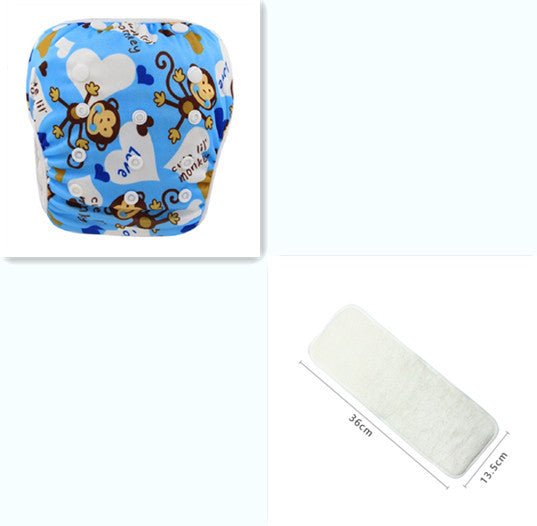 Swim Diaper Wear for Baby Reusable Toddler Baby Swimsuit Adjustable Infant Boy Girl Swimwear $19.67 Dana Fashion Model: YK04 with a diaper Baby & Mother Features: - Size: For babies weighing 3 - 15 kg (6.5–32pounds) - Dimensions of insert: 21cm*21cm*2cm -