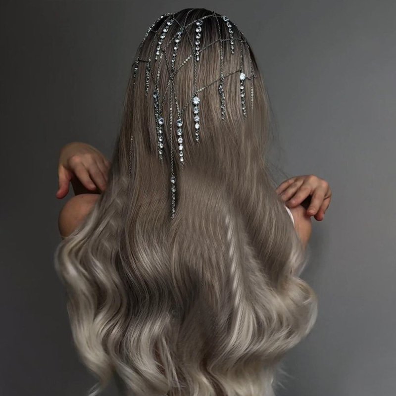 Tassel Headband Women's Rhinestone Chain $22.50 Dana Fashion Color: Silver Women's Accessories Product information: Treatment Process: Electroplating Color: Silver Applicable population: Female Material: Rhinestone Popular elements: Tassel Packing list: H