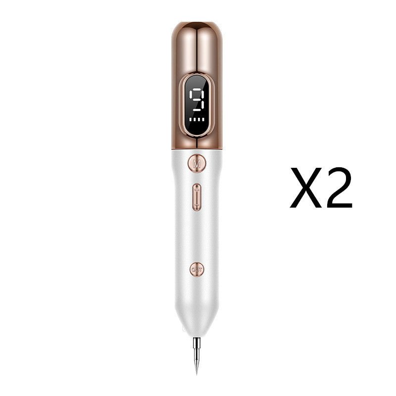 Tattoo Mole Removal Plasma Pen Laser Facial Freckle Dark Spot Remover Tool Wart Removal Machine Face Skin Care Beauty Device $151.16 Dana Fashion Color: Gold 2pcs Electrical outlet: USB Beauty Tools Overview: 1. Use the latest technology, and microcompute