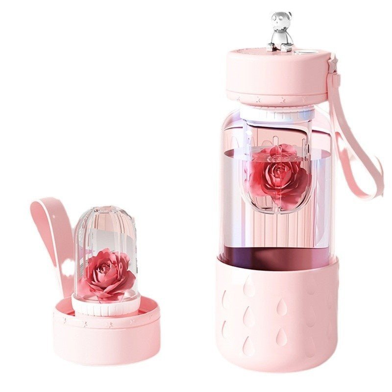Tea Water Separation Magnetic Glass Water Cup Sealed Without Leakage Glass Tea Water Cup Infuser Tumbler Drinkware Water Bottle With Tea Filter $25.27 Dana Fashion Color: Girl Pink Capacity: 500ml Dana's Kitchen Overview: Leather sleeve anti-scalding: Thi