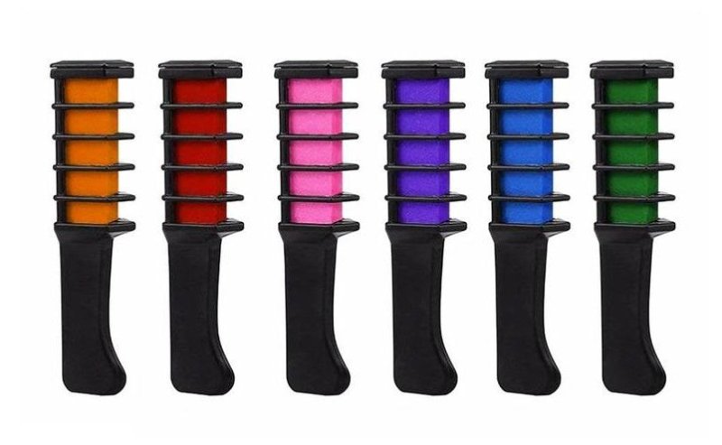 Temporary Mini Disposable Crayons Hair Color Dyeing Mascara Dye Chalk Box With Brush $19.00 Dana Fashion Color: Box 6 color Beauty Tools Describe: 100% brand new quality Color as shown Feature: Very suitable for parties and beach vacations. Mix them all o