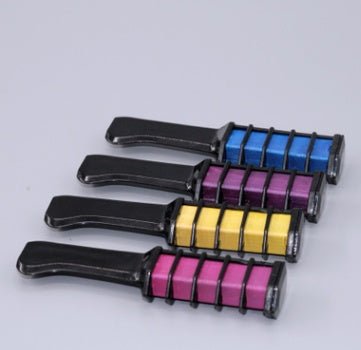 Temporary Mini Disposable Crayons Hair Color Dyeing Mascara Dye Chalk Box With Brush $9.00 Dana Fashion Color: Yellow Beauty Tools Describe: 100% brand new quality Color as shown Feature: Very suitable for parties and beach vacations. Mix them all or use