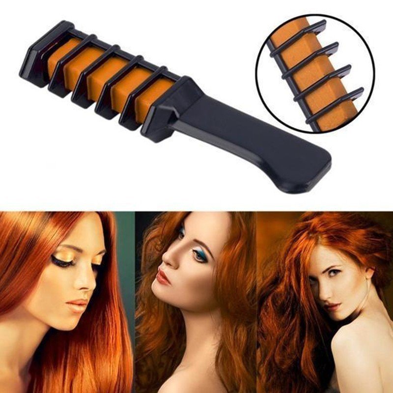 Temporary Mini Disposable Crayons Hair Color Dyeing Mascara Dye Chalk Box With Brush $9.00 Dana Fashion Color: orange Beauty Tools Describe: 100% brand new quality Color as shown Feature: Very suitable for parties and beach vacations. Mix them all or use