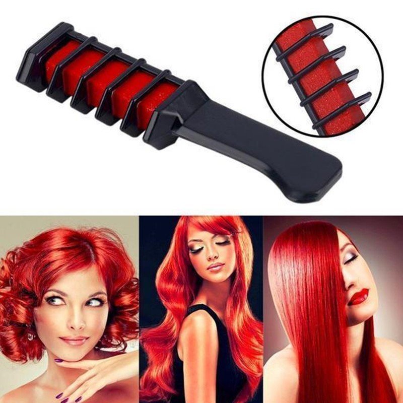 Temporary Mini Disposable Crayons Hair Color Dyeing Mascara Dye Chalk Box With Brush $9.00 Dana Fashion Color: red Beauty Tools Describe: 100% brand new quality Color as shown Feature: Very suitable for parties and beach vacations. Mix them all or use the