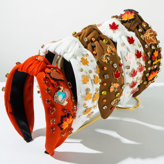 Thanksgiving Fashion Headband Inlaid Rhinestone Alloy Maple Leaf Turkey $40.50 Dana Fashion Color: Coffee Maple Leaf Women's Accessories Product information: Color: orange, yellow Maple Leaf, red maple leaf, coffee Turkey, coffee Maple Leaf Applicable peo