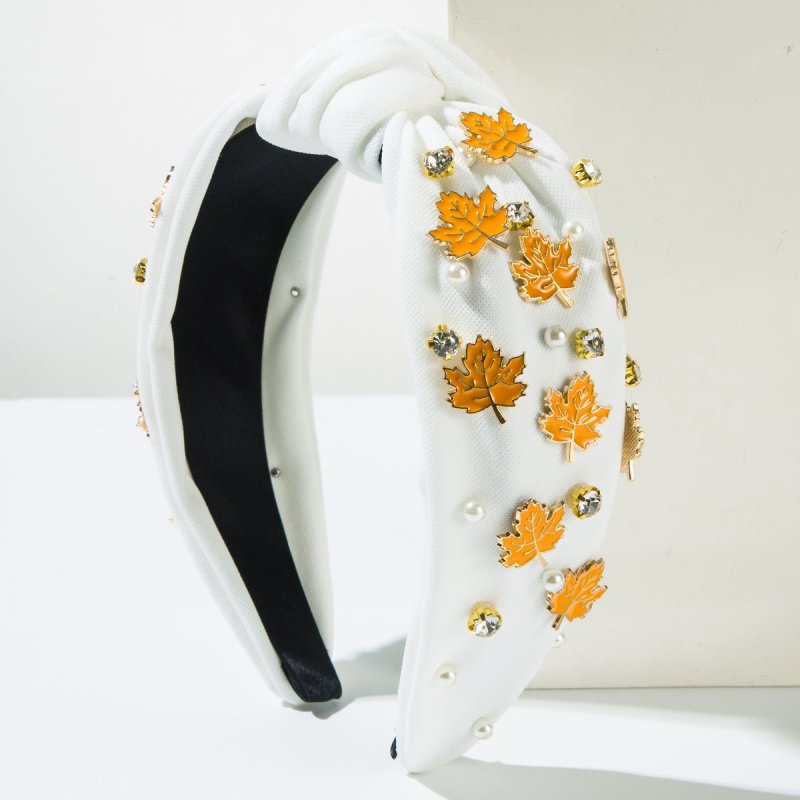 Thanksgiving Fashion Headband Inlaid Rhinestone Alloy Maple Leaf Turkey $40.50 Dana Fashion Color: Coffee Maple Leaf Women's Accessories Product information: Color: orange, yellow Maple Leaf, red maple leaf, coffee Turkey, coffee Maple Leaf Applicable peo