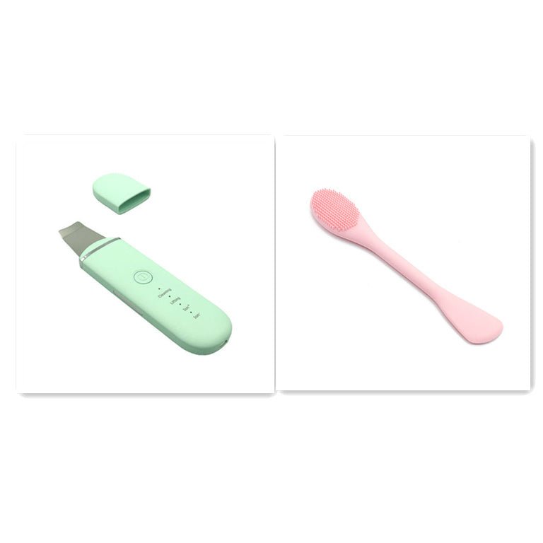 The New Ultrasonic Facial Cleanser Peeling Machine Removes Facial Blackheads $28.00 Dana Fashion Color: Grenn set1 Beauty Tools Product information: Net weight: 75g, 135g with packaging Size: 169*42*13.5mm Packing size: 205*75*40mm Charging power supply: