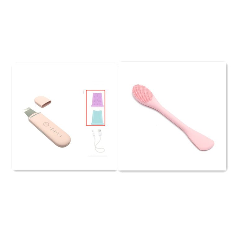 The New Ultrasonic Facial Cleanser Peeling Machine Removes Facial Blackheads $28.00 Dana Fashion Color: Pink set2 Beauty Tools Product information: Net weight: 75g, 135g with packaging Size: 169*42*13.5mm Packing size: 205*75*40mm Charging power supply: 3