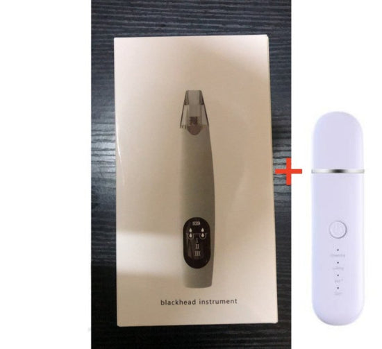 The New Ultrasonic Facial Cleanser Peeling Machine Removes Facial Blackheads $20.00 Dana Fashion Color: Blackhead suction English 1pcs Beauty Tools Product information: Net weight: 75g, 135g with packaging Size: 169*42*13.5mm Packing size: 205*75*40mm Cha
