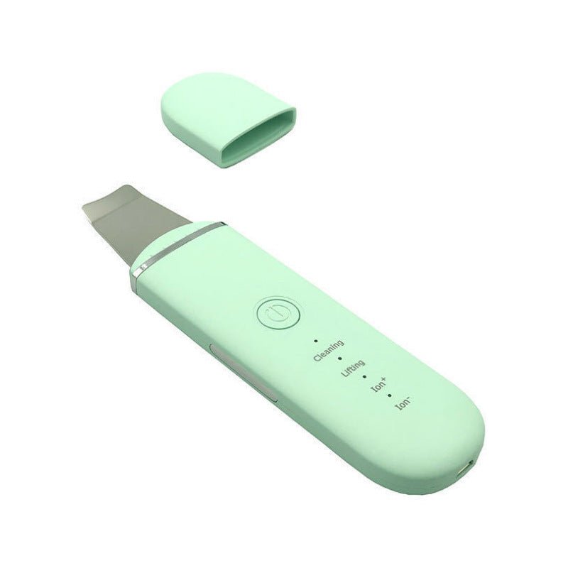 The New Ultrasonic Facial Cleanser Peeling Machine Removes Facial Blackheads $26.00 Dana Fashion Color: Green Beauty Tools Product information: Net weight: 75g, 135g with packaging Size: 169*42*13.5mm Packing size: 205*75*40mm Charging power supply: 3.5V~