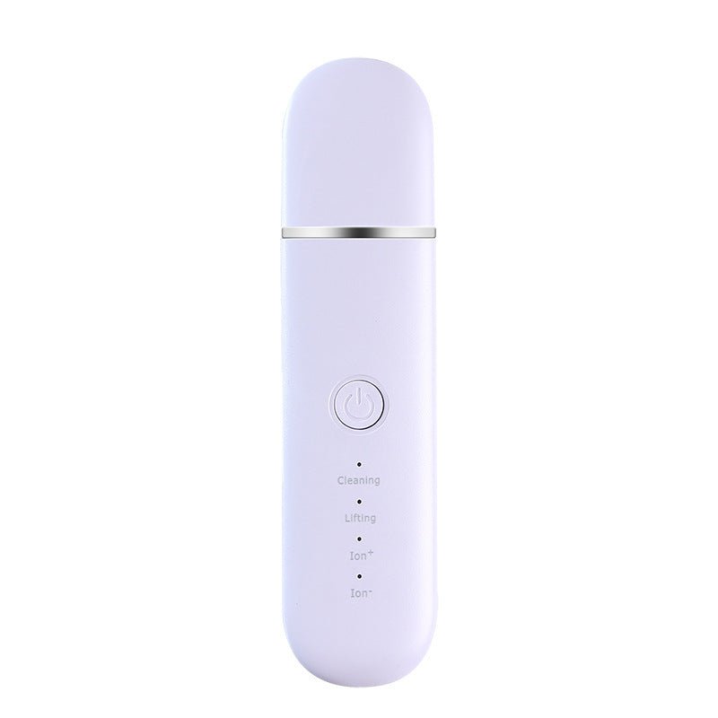 The New Ultrasonic Facial Cleanser Peeling Machine Removes Facial Blackheads $26.00 Dana Fashion Color: Purple Beauty Tools Product information: Net weight: 75g, 135g with packaging Size: 169*42*13.5mm Packing size: 205*75*40mm Charging power supply: 3.5V
