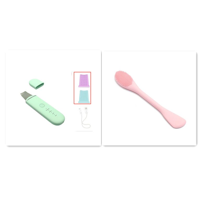 The New Ultrasonic Facial Cleanser Peeling Machine Removes Facial Blackheads $28.00 Dana Fashion Color: Grenn set2 Beauty Tools Product information: Net weight: 75g, 135g with packaging Size: 169*42*13.5mm Packing size: 205*75*40mm Charging power supply: