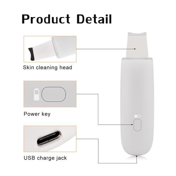 The Ultimate Face Cleaner $89.99 Dana Fashion Color: White Beauty Tools Features: Ultrasound: Using the principle of ultrasound, enter the skin's epidermis to remove surface grease and dirt while cleaning up waste impurities. Operation introduction: 1. Wi