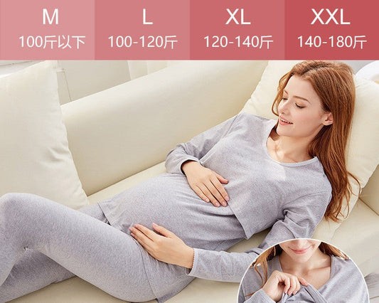 Thermal Underwear $32.62 Dana Fashion Color: Grey Size: 3XL Baby & Mother Product category: confinement clothing/nursing clothing Style: Korean version Seasons: spring, autumn, summer Thickness: ordinary Design: cartoon Collar: round collar Sleeve length: