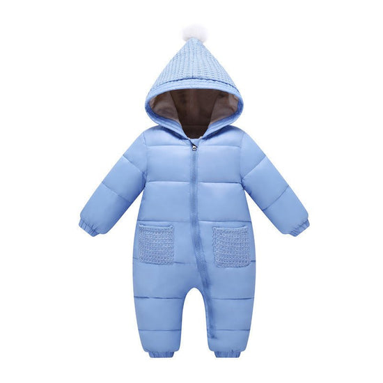 Thick Warm Flannel Soft Lined Solid Baby Romper $47.29 Dana Fashion Color: Pink Size: 100cm Baby Clothing Product information: Fabric name: nylon Suitable age group: newborn (0~1 years old, 80cm and below) Sleeve Length: Long Sleeve Style: wild Color: pin