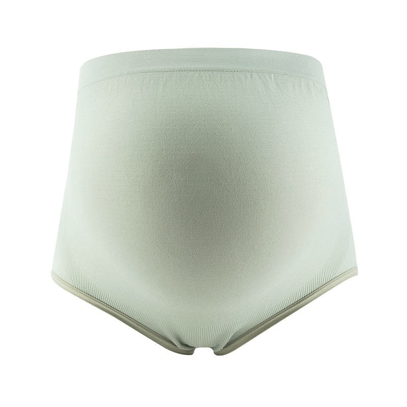 Thin Breathable Cotton Crotch Belly Support Postpartum Pregnant Women Seamless Underwear $8.90 Dana Fashion Color: Green Size: L Baby & Mother Product information: Pattern: solid color Weaving: knitting Fabric name: Nylon Color: green, skin color, light b