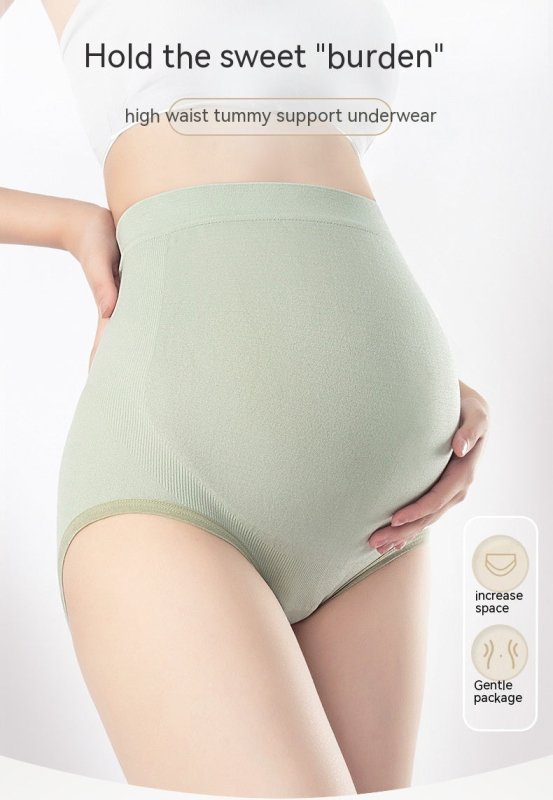 Thin Breathable Cotton Crotch Belly Support Postpartum Pregnant Women Seamless Underwear $8.90 Dana Fashion Color: Cameo Brown Size: L Baby & Mother Product information: Pattern: solid color Weaving: knitting Fabric name: Nylon Color: green, skin color, l