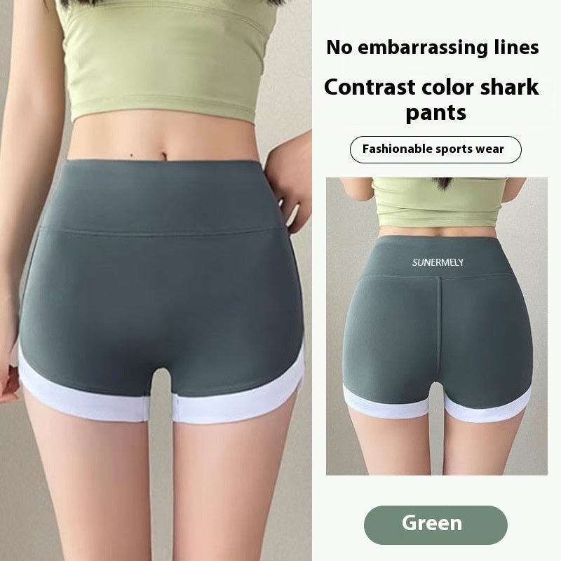 Thin Wear Solid Color Shark Pants $13.47 Dana Fashion Color: Green Stitching Yoga Pants Size: L Women's clothing معلومات المنتج: اللون: أسود (خياطة بنطلون اليوجا)، رمادي (خياطة بنطلون اليوجا)، بني (خياطة بنطلون اليوجا)، أخضر (خياطة بنطلون اليوجا) المطاط: