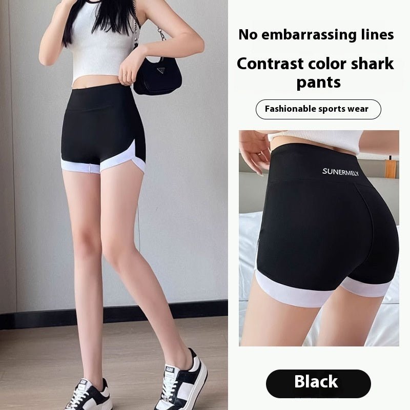 Thin Wear Solid Color Shark Pants $13.47 Dana Fashion Color: Black Panel Yoga Pants Size: L Women's clothing معلومات المنتج: اللون: أسود (خياطة بنطلون اليوجا)، رمادي (خياطة بنطلون اليوجا)، بني (خياطة بنطلون اليوجا)، أخضر (خياطة بنطلون اليوجا) المطاط: مرن