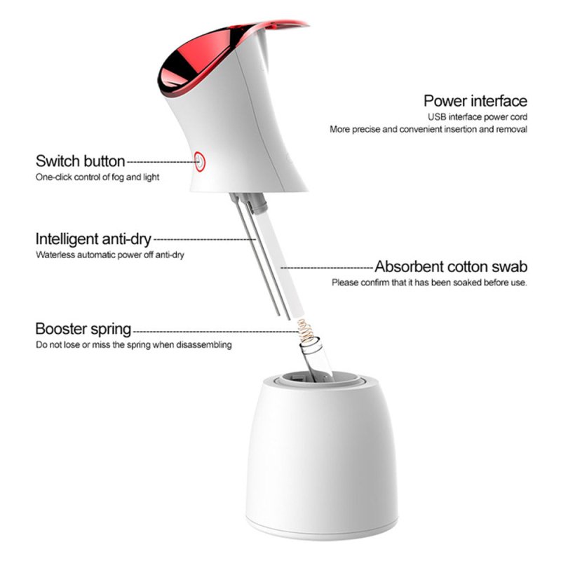 Three-in-one Purple Light Disinfection Lamp Humidifier $39.00 Dana Fashion Color: Pink Beauty Tools Overview: Design concept: The sleek and full-bodied appearance gives us a lot of love, named 520 humidifier, which also shows that this product has large c