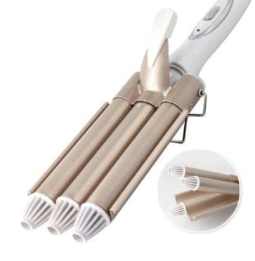 three rod hair curling iron $37.99 Dana Fashion default: default Beauty Tools Feature: 3 barrel hair curling iron, easy to operate, can help you to create loose, large and beautiful "S" waves. PTC heating element, 30s rapid heating. Adopting tourmaline ce