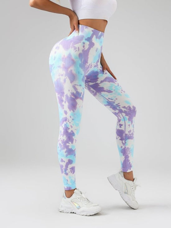 Tie Dye Scrunch Butt Lifting Seamless Leggings For Women High Waist Yoga Pants, Tummy Control Running Workout Tight $35.00 Dana Fashion Color: Blueviolet Size: L Women's clothing Butt lift Leggings: sexy booty leggings for women butt lift, stretchy hips l