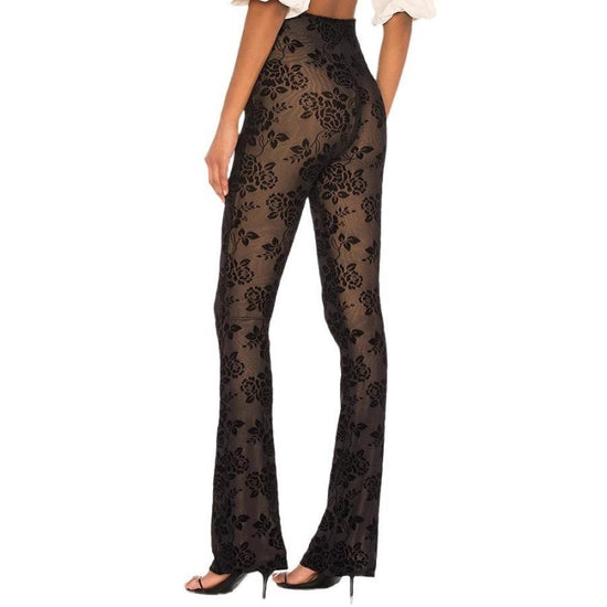Tight High Waist Trousers Party Fashion Women's Wear $58.00 Dana Fashion Color: Black Size: L Women's clothing Product information: Color: Black Elastic: medium elastic Pants length: trousers Waist type: high waist Size: S,M,L,XL Thickness: medium Fabric
