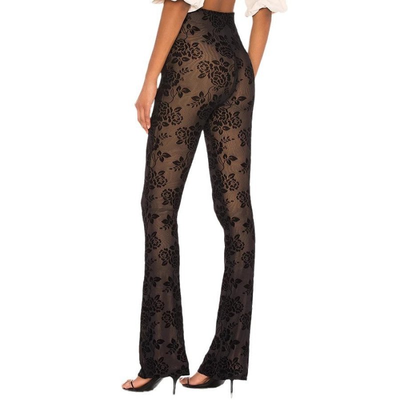 Tight High Waist Trousers Party Fashion Women's Wear $58.00 Dana Fashion Color: Black Size: L Women's clothing Product information: Color: Black Elastic: medium elastic Pants length: trousers Waist type: high waist Size: S,M,L,XL Thickness: medium Fabric
