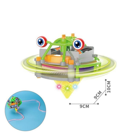 Tightrope walking robot $35.17 Dana Fashion Color: Green Toys & Hobbies Material: Plastic/Plastic Function: Science and Education Gyro combination form: single game instructions: 1. Open the trolley toy and place it on the shelf to make it run at a consta