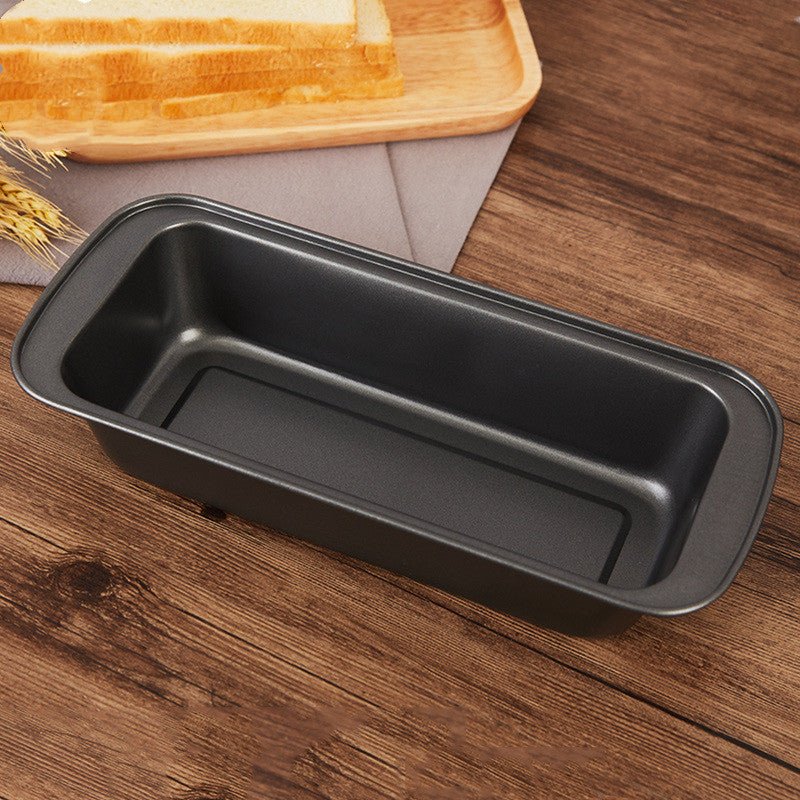 Toast Bread Mold Baking Household Rectangular Toast Box $17.10 Dana Fashion Color: Black 25cm Dana's Kitchen Using high quality carbon steel material Food grade non-stick coating Black trumpet 25 * 13 * 6cm Black Large 29.5 * 13 * 6cm Golden trumpet 25 *