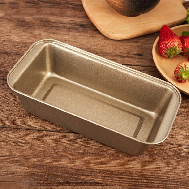 Toast Bread Mold Baking Household Rectangular Toast Box $20.00 Dana Fashion Color: Golden 25cm Dana's Kitchen Using high quality carbon steel material Food grade non-stick coating Black trumpet 25 * 13 * 6cm Black Large 29.5 * 13 * 6cm Golden trumpet 25 *