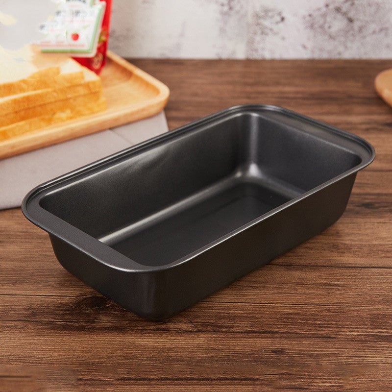 Toast Bread Mold Baking Household Rectangular Toast Box $17.10 Dana Fashion Color: Black 25cm Dana's Kitchen Using high quality carbon steel material Food grade non-stick coating Black trumpet 25 * 13 * 6cm Black Large 29.5 * 13 * 6cm Golden trumpet 25 *