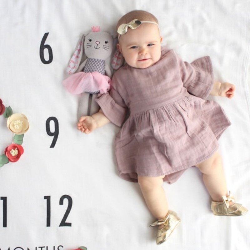 Toddler Kids Baby Girls Flare Short Sleeve Cotton Solid $40.97 Dana Fashion Color: Brown Size: 12M Baby Clothing Product information： Fashion design, 100% Brand New, high quality! Materia1:Cotton Blend Pattern Type:Cartoon Collar:0- neck Sleeve length: Sh