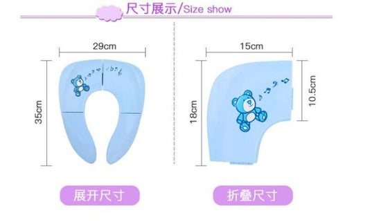 Toilet Seat Folding Toilet Seat for Children $36.61 Dana Fashion Color: blue Baby & Mother Specifications: Product material: PP Product size:fold size 35*30*4cm,unfold size:18*15*5cm Color: blue pink yellow P roduct weight: 330g Feature: Foldable, small s