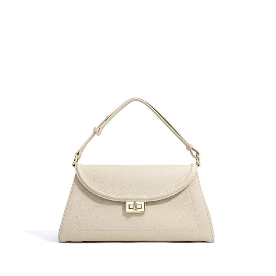 Top Layer Cowhide Leather Portable Underarm Crossbody Bag $119.00 Dana Fashion Color: Milkshake White Women's Bags Product information: Lining texture: polyester cotton Color: brown, black, milkshake white, light gray Outer bag type: open pocket Hardness: