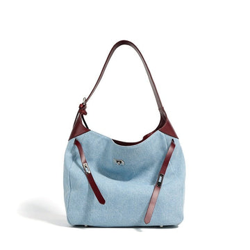 Blue With Wine Red
