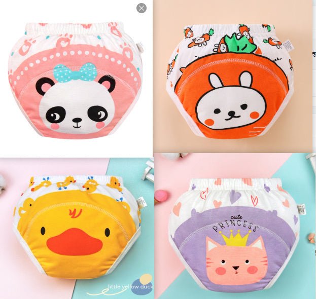 Training Baby Diaper Pants $39.86 Dana Fashion Color: Set2 Size: Size 100 Baby Clothing Product information: Color: pink strawberry rabbit, piyopiyo, blue chickens, green tiger, cream lamb, pink rabbit, light green puppy, striped lion, Blue Bear, Crown li