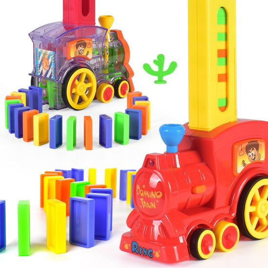 Transparent Domino Toy Train For Children $19.52 Dana Fashion Color: Domino60Pcs Toys & Hobbies Product information: Product material: environmentally friendly raw materials Product size: 7*16* 10CM Packing size: 8*33*23CM Battery required: two AA batteri